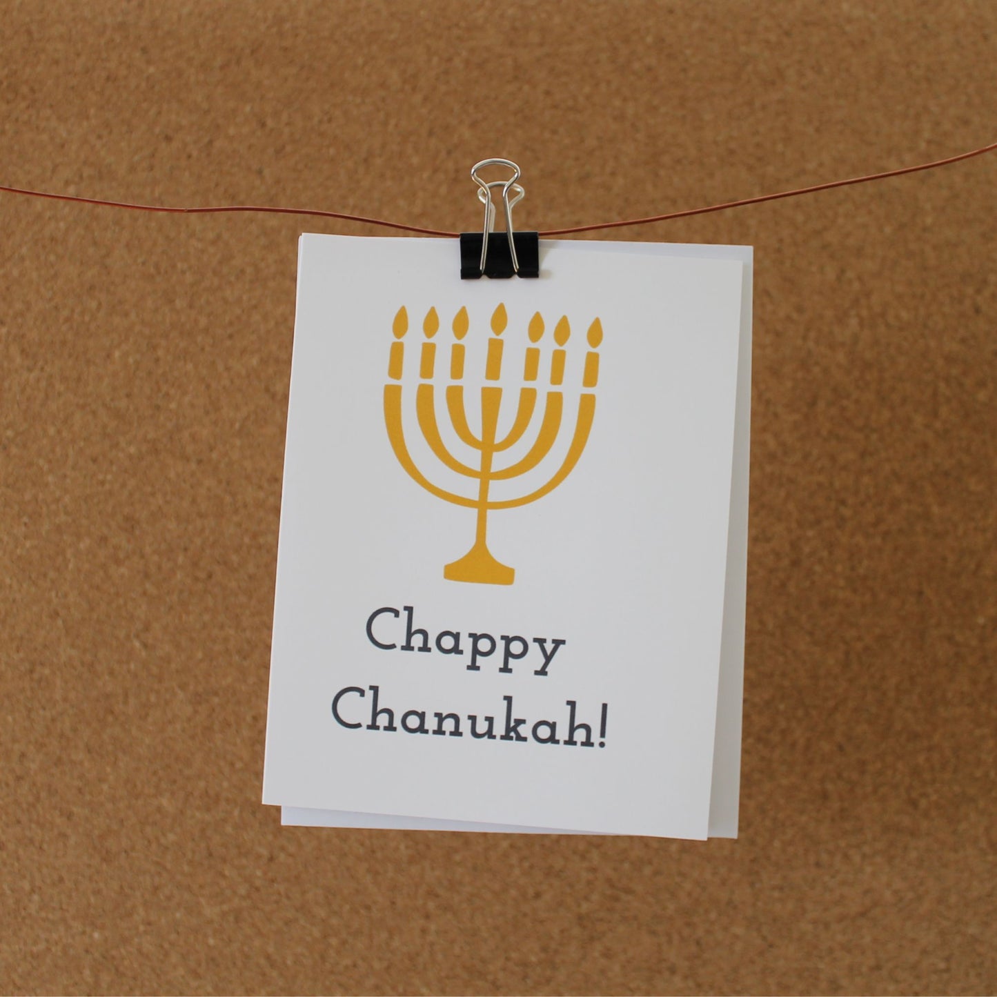 Funny Holiday Card: "Chappy Chanukah"